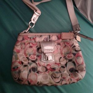 Multi color coach crossbody